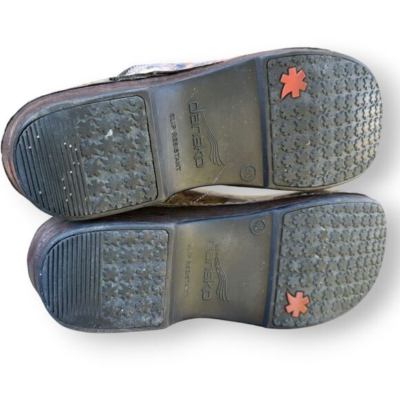 Dansko XP Floral Watercolor Leather Slip on Clog Shoes Women's EU 40 9-9.5 - Picture 10 of 13